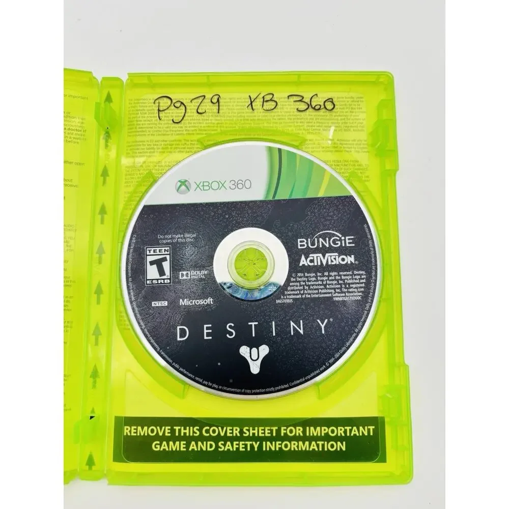 Xbox 360 - Destiny - Tested & Working Good Condition No Manual